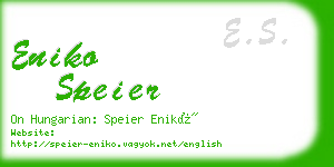 eniko speier business card